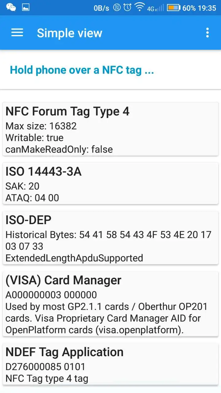 NFC карта ISO1443 с модулем памятью 8k / 16K/32K большая емкость без NDEF возможностью