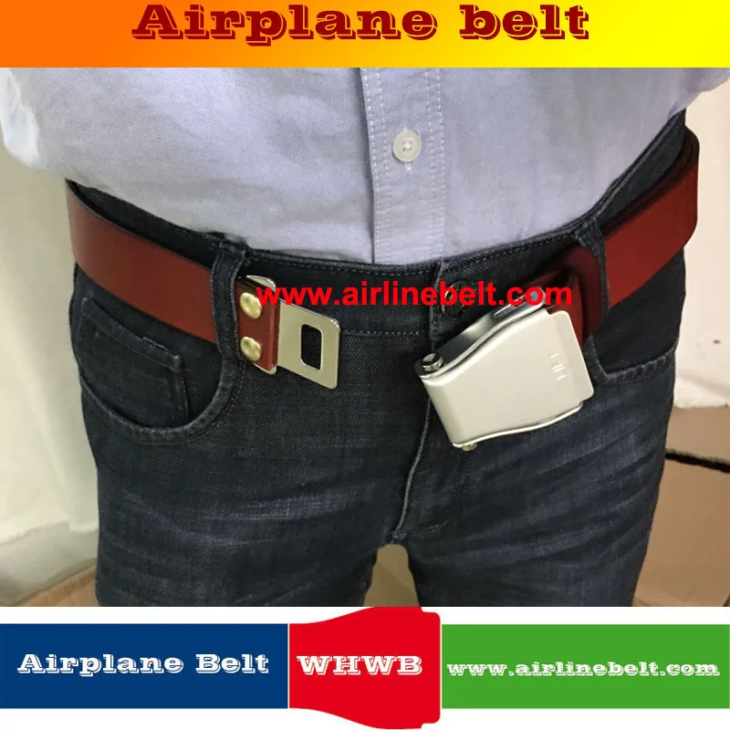 Ширина 38 мм Натуральная кожа самолет пряжка для ремня безопасности с модной