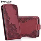 Модный кожаный чехол-книжка с мультяшным рисунком для Alcatel 3L 5034D 5034, чехол-накладка для телефона