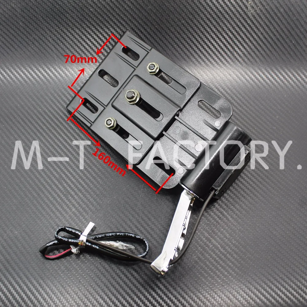 

LED Light Side Mount License Plate 04 UP Black For Harley Sportster 883 1200 48