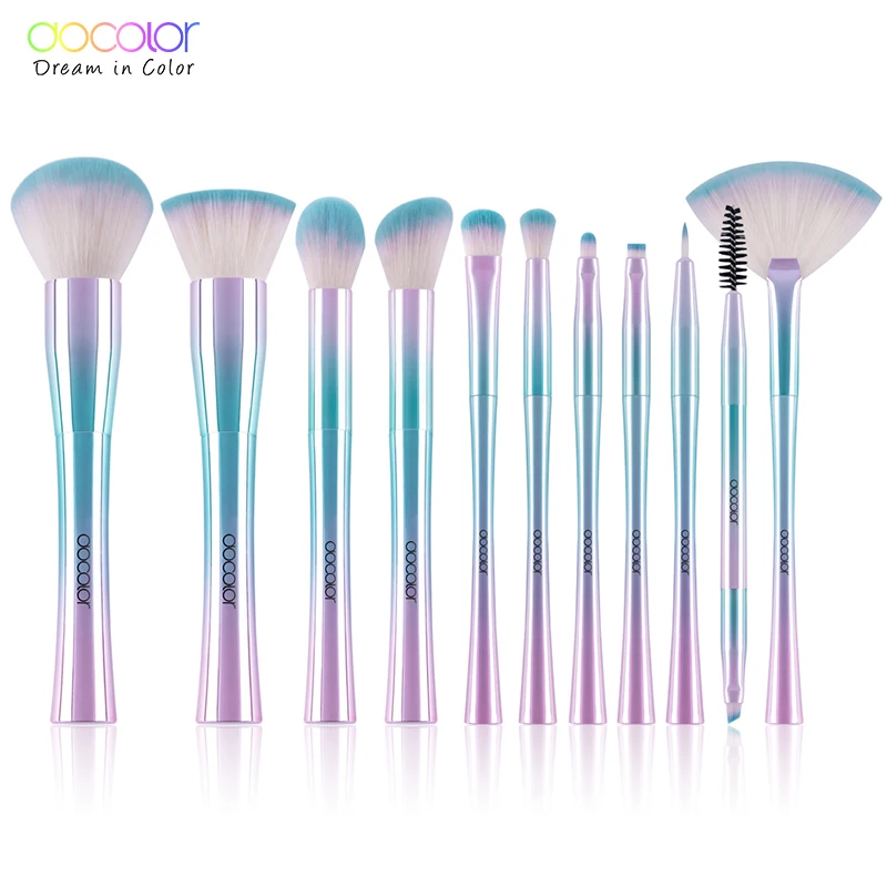 Docolor 11PCS набор кистей для макияжа Лучший рождественский порошок пудры Тени век