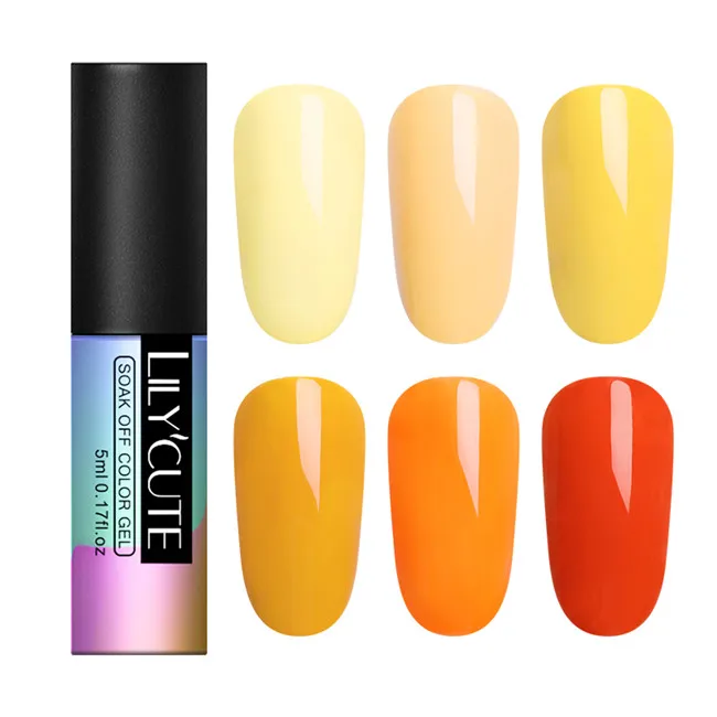 6pcs set2 LILYCUTE 6 шт./лот Блеск УФ-гель для ногтей набор супер блестящие кошачьи глаза Хамелеон светодиодный лак для ногтей наборы лаков Полупостоянный гель - Цвет: 6pcs set2