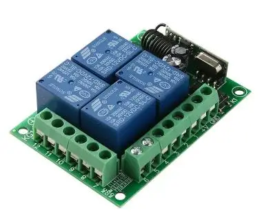 Горячая беспроводной пульт дистанционного управления DC 12V 4CH реле обучения код