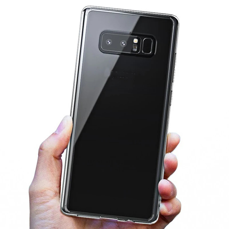 Transparent Crystal Clear Soft TPU Case For Samsung Galaxy Note 8 A3 2017 A5 A7 J3 A8 2016 Silicone Back Cover |