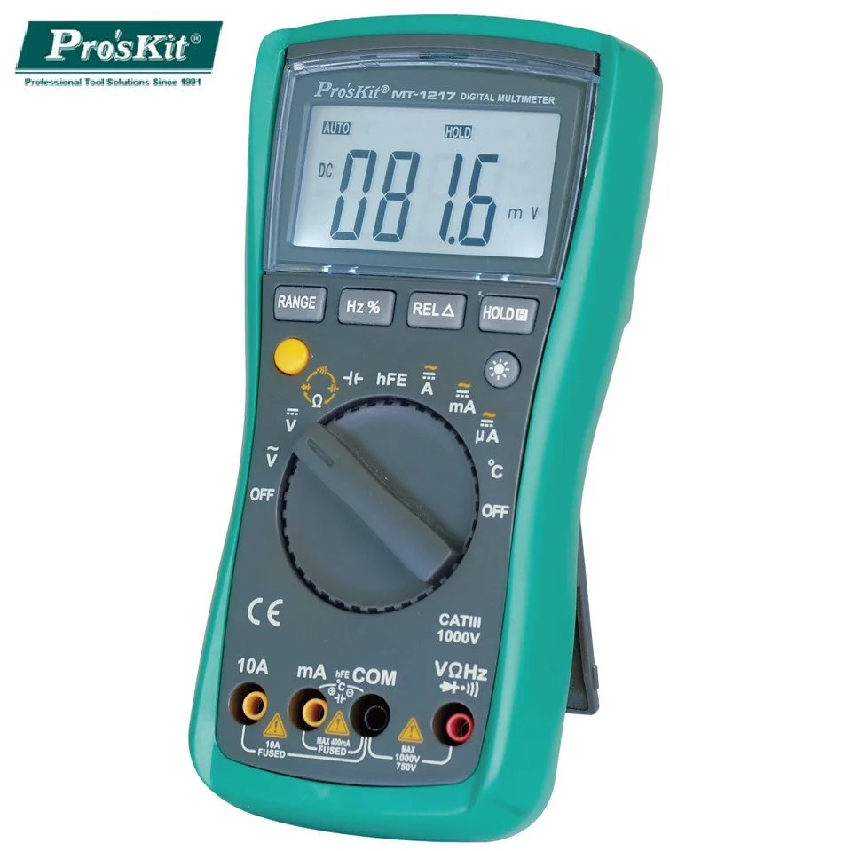 Pro 'skit MT-1217 Safety Standard Professional Ohm Test Meter DC AC Voltage Current Resistance Analog Multimeter MT-1217-C |