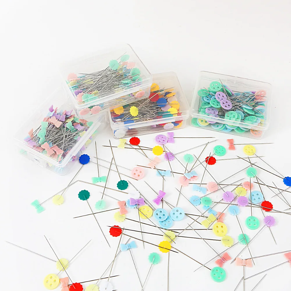 100pcs/box DIY Crafts Jewelry Findings Patchwork Pins Needles Dress Making Weddings Corsage Florists Sewing Pin with box | Украшения и