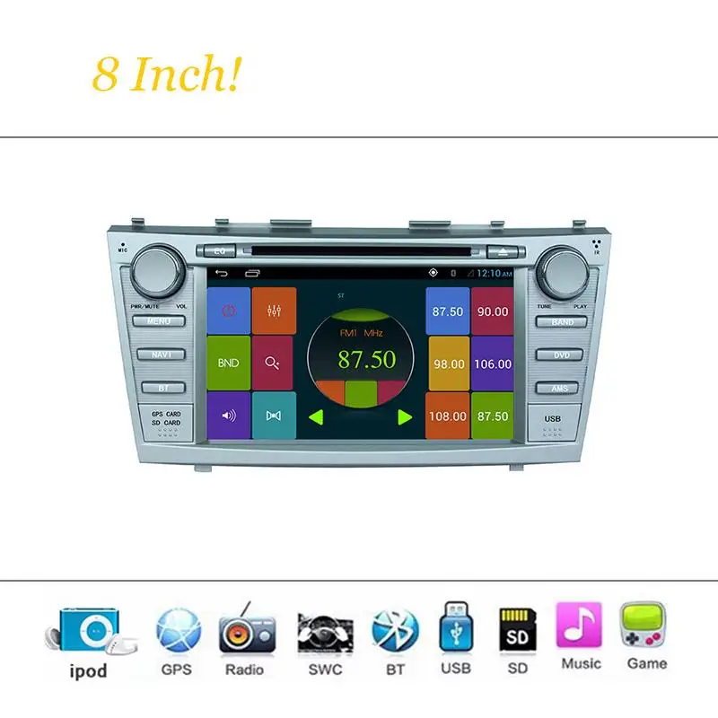 Автомобильный DVD плеер 8 &quotс GPS (опционально) BT/TV аудио Радио стерео головное