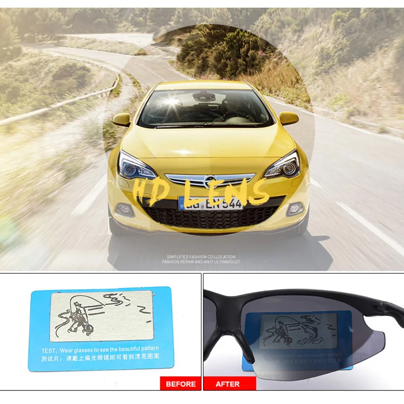 Поляризованные очки ночного видения для рыбалки ультралегкие UV400 солнцезащитные