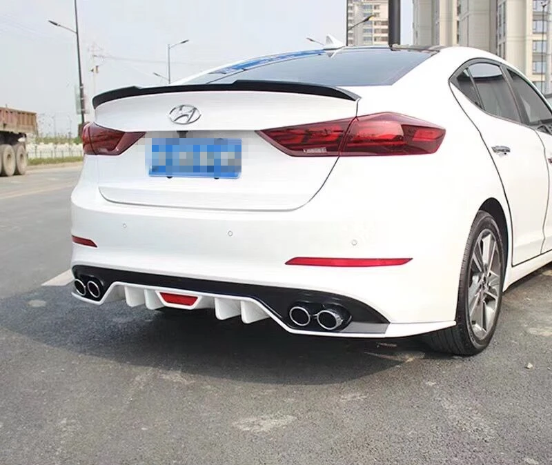 Для hyundai Elantra Body kit спойлер- Elantra ABS задний спойлер передний бампер диффузор защитные бамперы