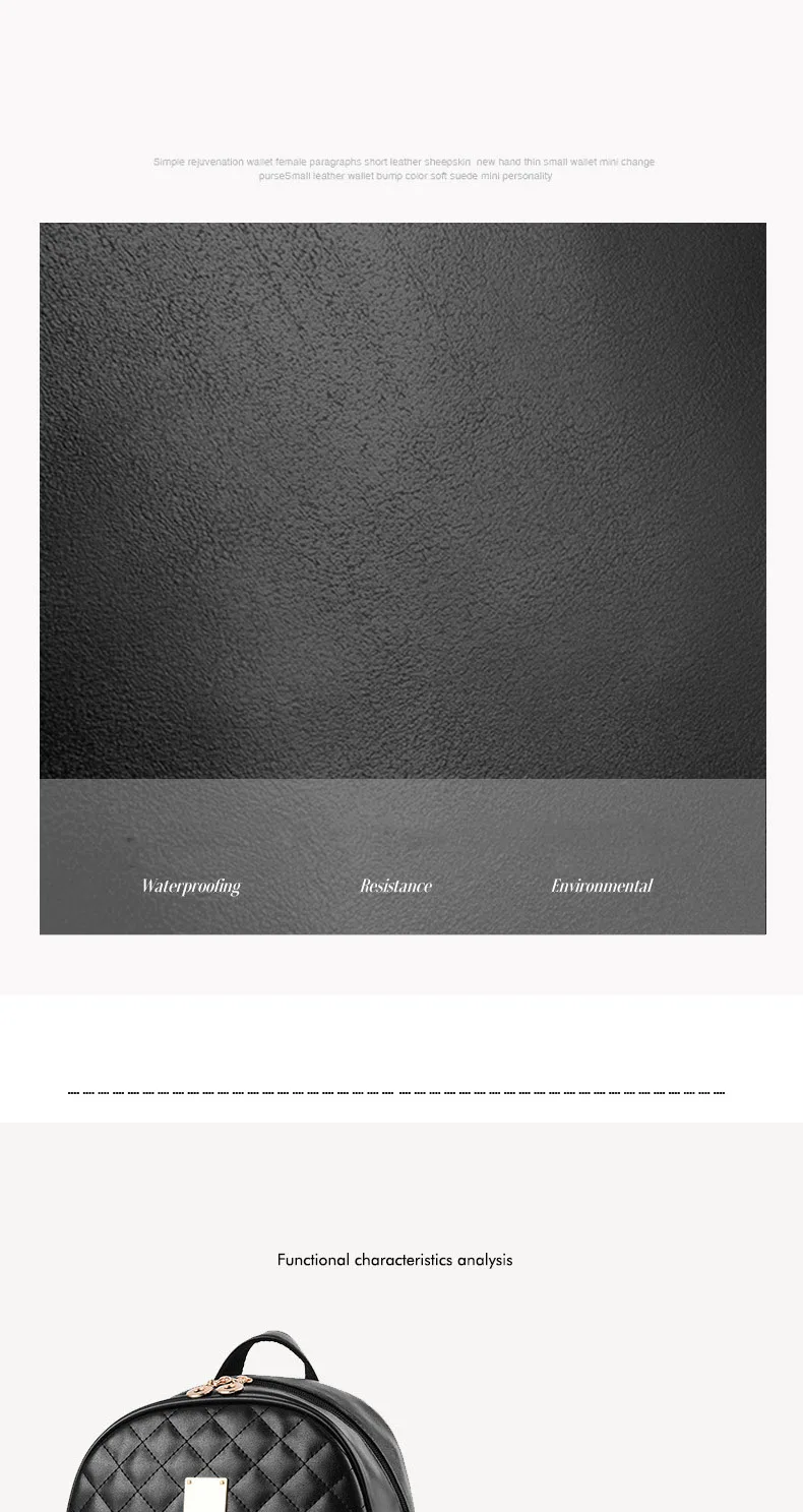 SWDF Women's Backpack Fashion Black PU Leather Backpack Women's Shoulder Bag Small Backpack Girls' Bags Mother and Daughter Bags