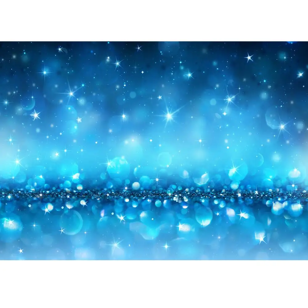 Синие Блестящие блестящие фоны для фотосъемки фотостудии Виниловый фон детей