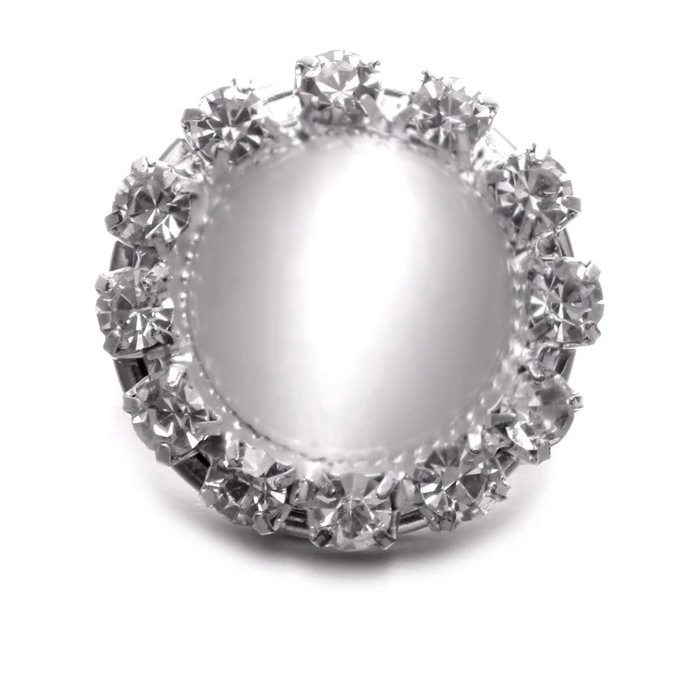 Небесно-Голубой опал горный хрусталь Стиль круглый Форма металла 18 мм кнопки