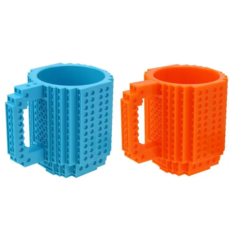 Новые съемные строительные DIY кирпичные кружки LegoType блоки кофейная чашка