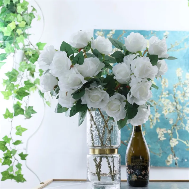 10 шт. поддельные короткой ножке в форме розы (5 головок/шт) 21 65 &quotДлина