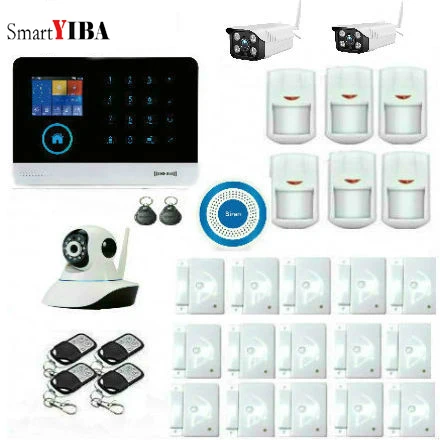Smart 3g Wi Fi сигнализация для дома с ip камерами беспроводные датчики пульты
