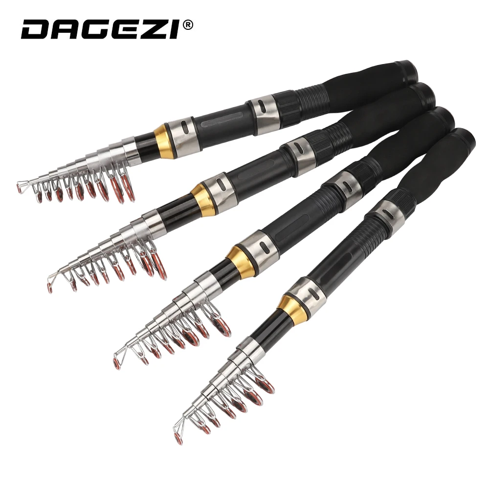 Короткая телескопическая рыболовная удочка DAGEZI из углеродного волокна 1 7 м 9 2 3