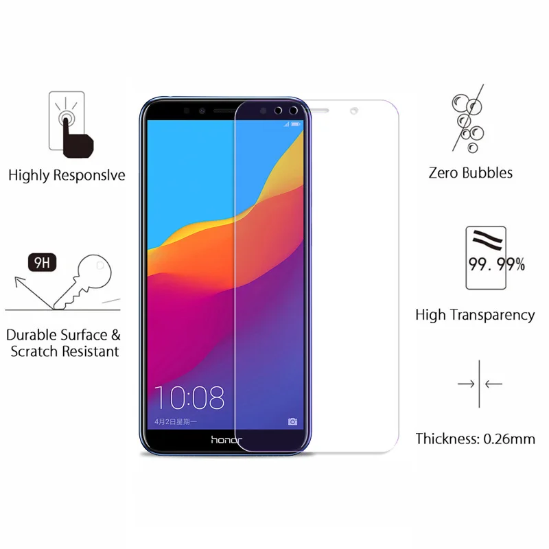 Защитное стекло для экрана Huawei Y6 Prime 2018 закаленное защитная пленка 2018|Защитные