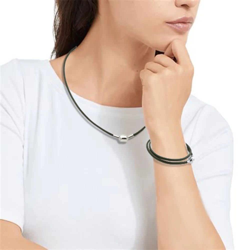 Ожерелье-чокер из натуральной овечьей кожи 5 цветов | Украшения и аксессуары