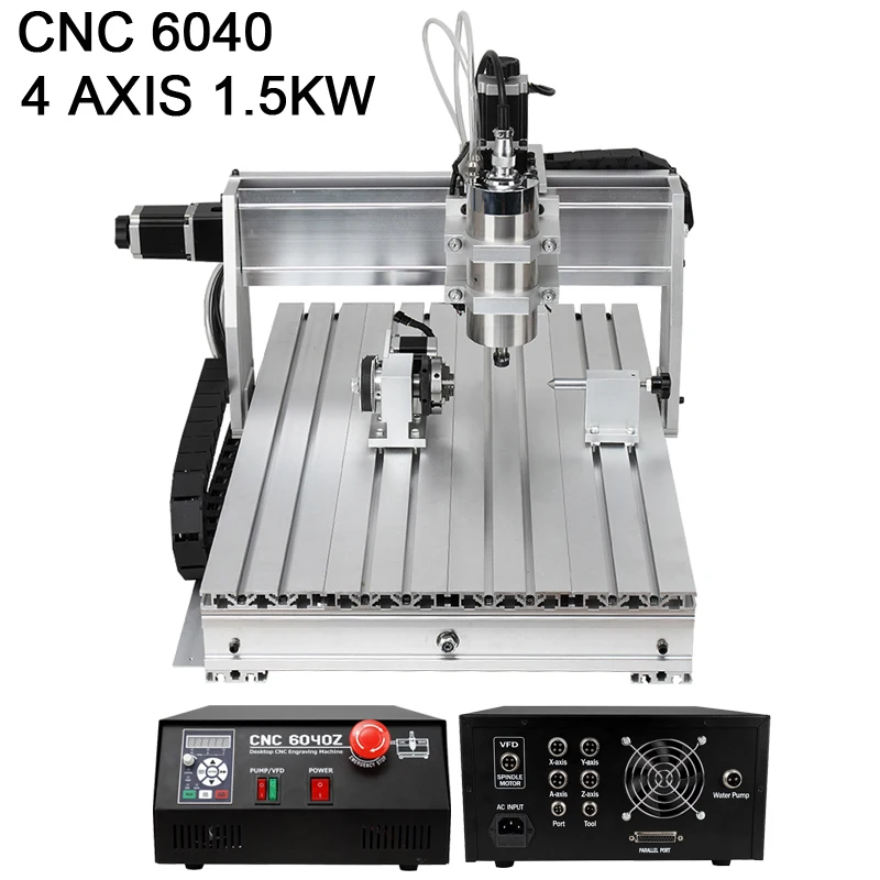 Фрезерный станок для деревообработки 6040 дюйма 4 оси 1 5 кВт|aluminum milling machine|milling machine