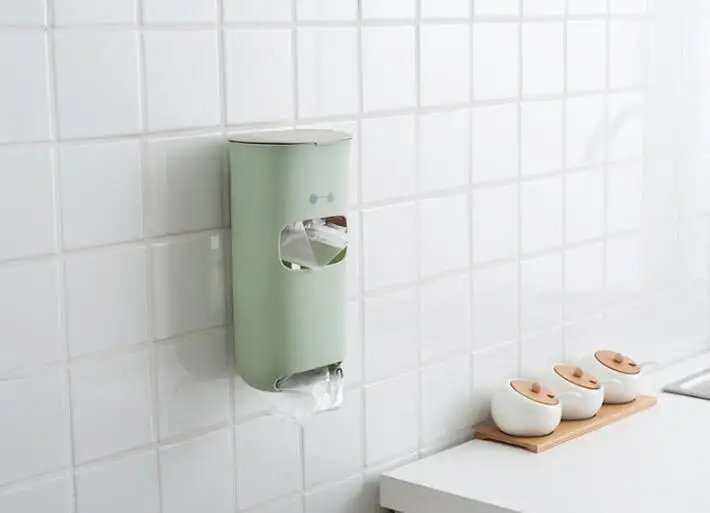 1 шт. Пластик сумка для хранения коробка Кухня Ванная комната настенное крепление