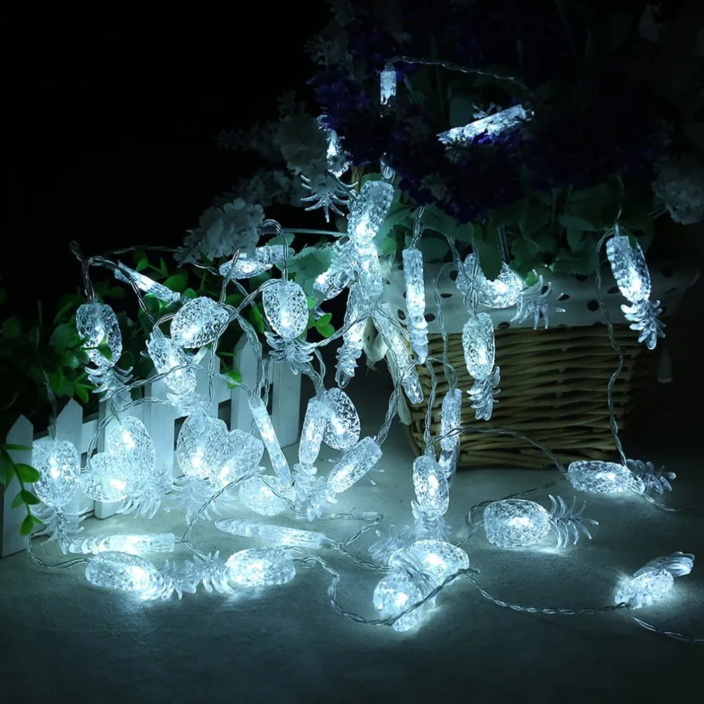 2.2M Pineapple LED Lighting Strings Fairy String Wire Light Battery Powered 20 Heads Garland for Wedding Party Decoration | Освещение