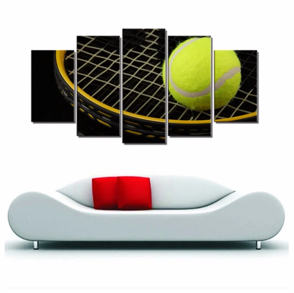 Настенная картина для теннисных мячей и ракеток Картина на холсте детской