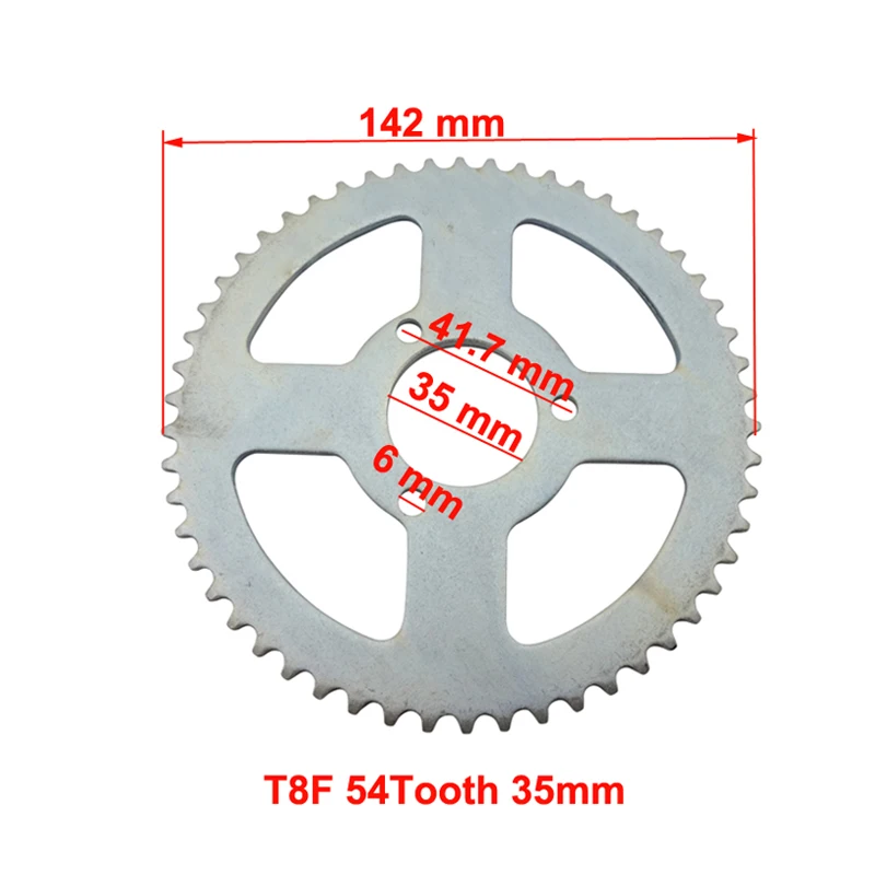 XLSION Aftermarket T8F 54 зуб 35 мм Задняя цепная Звездочка для 47cc 49cc MiniMoto ATV Dirt Baby Cross Bikes |