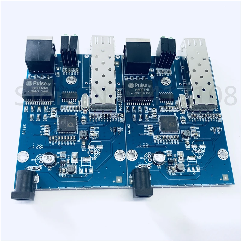 2 шт. SFP волоконно RJ45 конвертер гигабитный GPON/OLT медиаконвертер 1000 Мбит/с