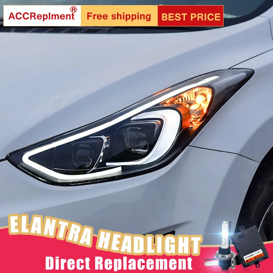 2 шт. светодиодный ные фары для Hyundai Elantra 2013-2016 Автомобильные ангельские глазки