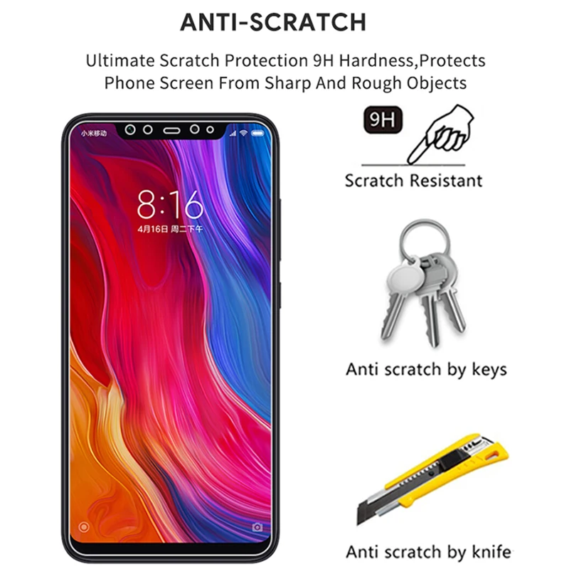 Ksiomi Pocophone F1 Protective Glass 5X A1 6X A2 Lite mi 8 Pro SE on the For xiaomi x screen protector xiaomei xiomi tempered | Мобильные
