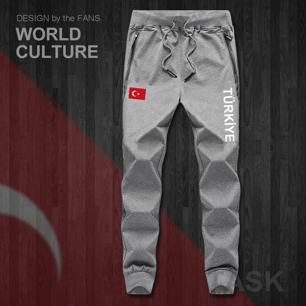 Turkey TUR Turkish Turk TR mens pants joggers jumpsuit sweatpants track sweat fitness fleece tactical casual nation country NEW | Мужская