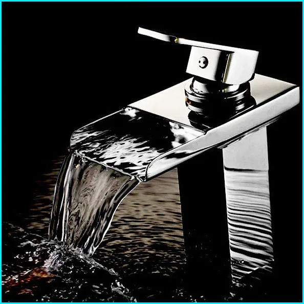 Водопад для ванной комнаты смесители раковины с горячей и холодной водой краны