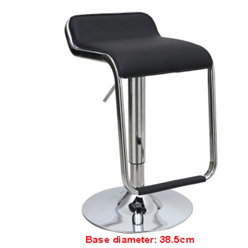 Standard type-Black Подъемный поворотный барный стул на стойке вращающийся 56-76 см регулируемый по высоте барный стул из искусственной кожи мягкая подушка высокий табурет - Цвет: Standard type-Black