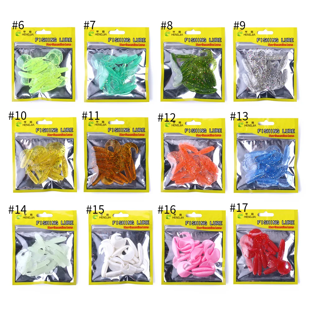 10 штук Jig Head мягкие приманки 65 мм 2g Силиконовые Мягкие Worm Шад яркие личинки