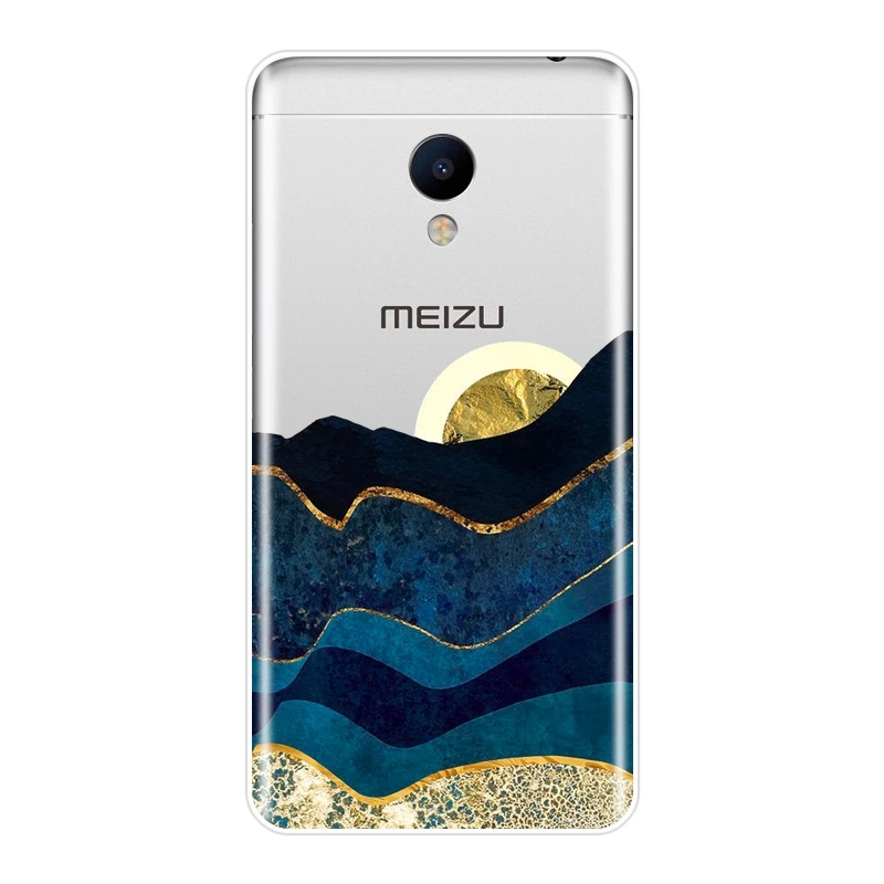 Чехол для телефона Meizu M2 M3 M5 M6 Note силиконовая Мягкая накладка на заднюю панель с