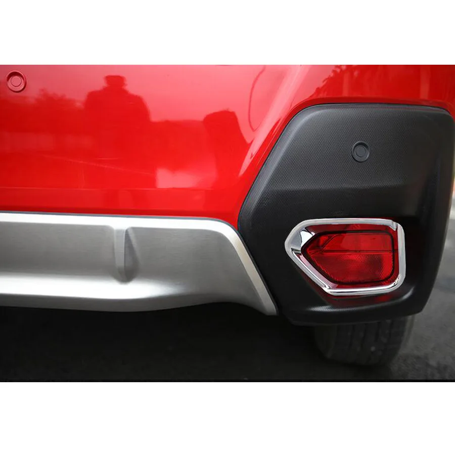 

2Pcs/set Car Exterior Rear Fog Light Lamp Frame Trim Cover Bezel For Subaru XV 2018 Chromium Styling Accessories