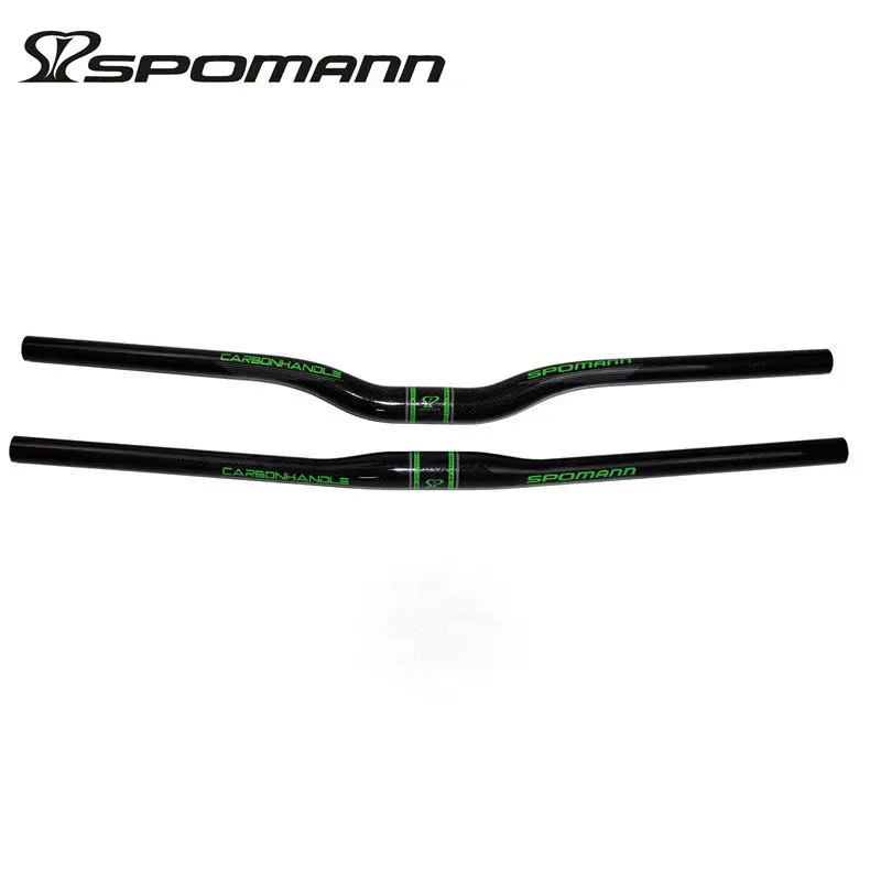 Полностью углеродный руль для велосипеда SPOMANN горного 31 8*600 720 мм 3 k блестящий
