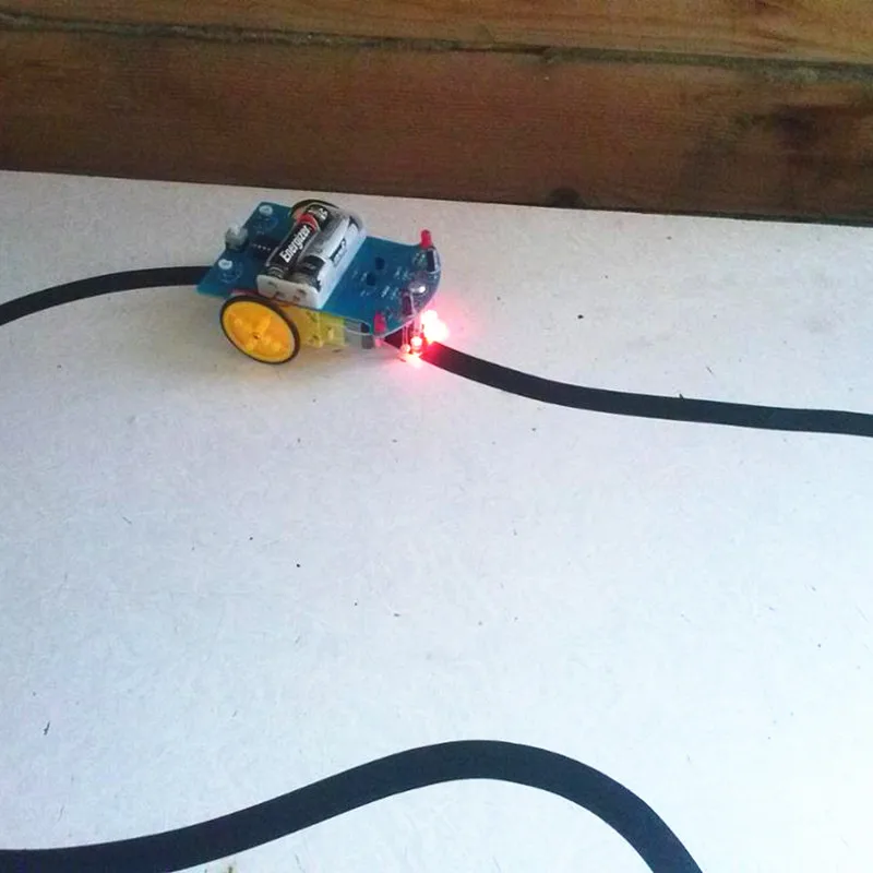 Бесплатная доставка D2 1 DIY наборы интеллектуальная линия слежения умный