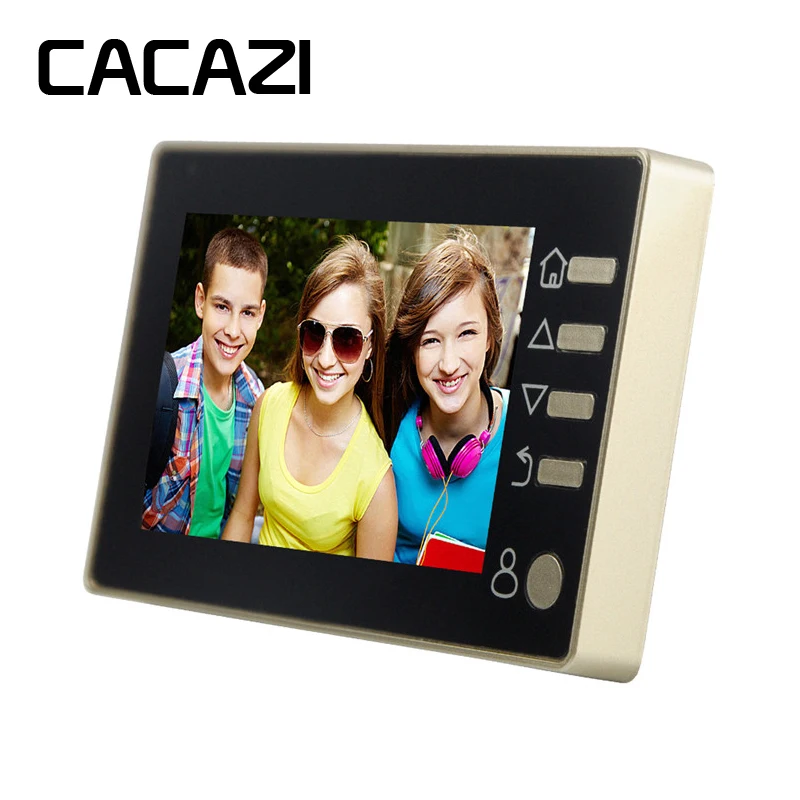 2 4 дюйма голосовой домофон дверной звонок с функцией записи камера глазок экран