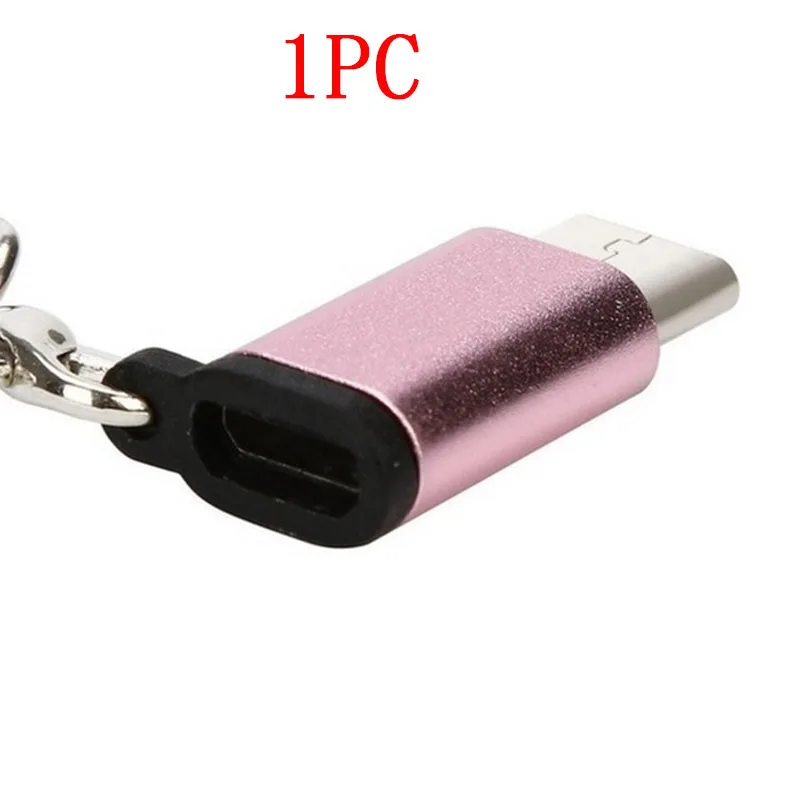 Rose Red Кабель Micro USB-type c для телефона Android для huawei Sumsang Xiaomi Microusb для type c Usbc Otg адаптер для зарядки и передачи данных - Цвет: Rose Red