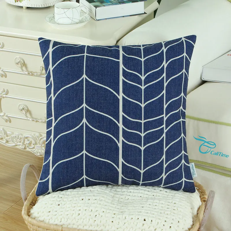 CaliTime Чехлы Подушки Shell Home Decor Chevron стволовых панелей геометрический 18 &quotX 18&quot (45 см