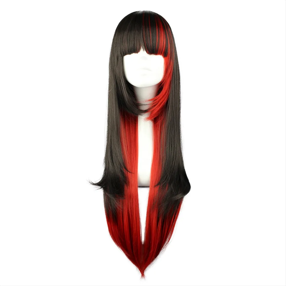 

MCOSER 70cm Long Straight Hair Mixed Color Wig Synthetic 100% High Temperature Fiber Hair