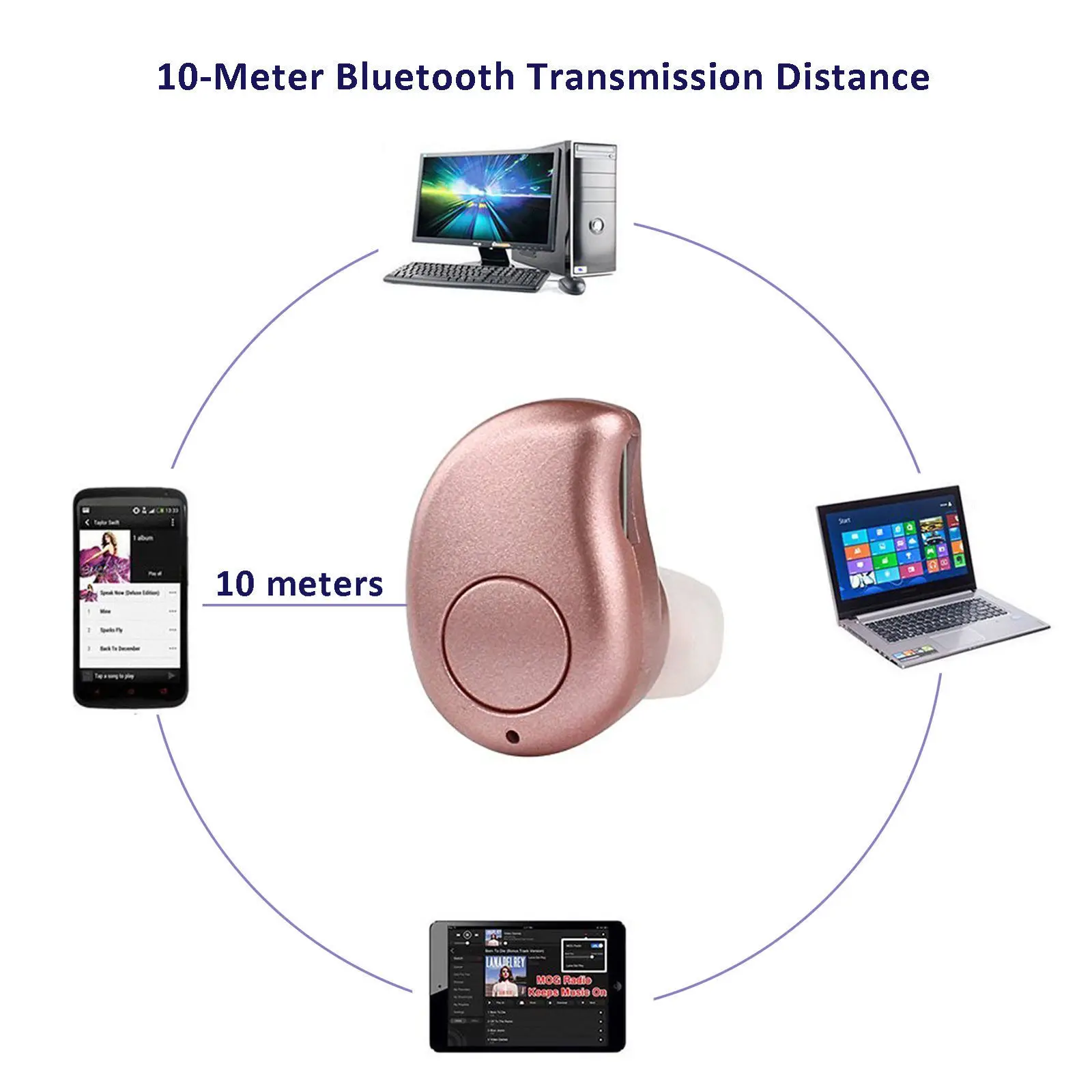 AFIT мини беспроводной наушник Bluetooth наушники S530 Plus свободные руки стерео