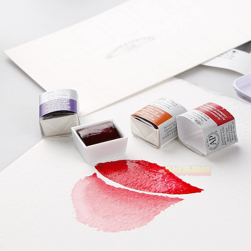 WINSOR& NEWTON твердый пигмент воды Цвет Краски 8/12/24/36/45 Цвет Cotman высокого уровня воды Цвет художественные рисовальные принадлежности полукювет мини