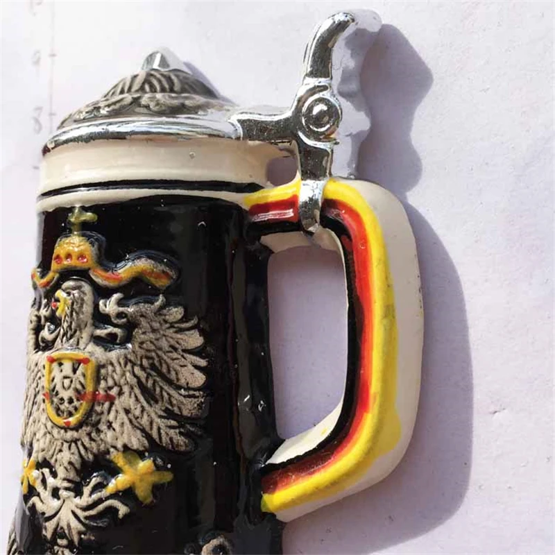 Немецкая пивная кружка Lychee 3D Магнитная Наклейка на холодильник известный