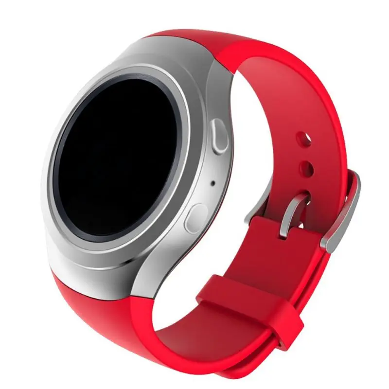 Красный Новейшая мода спортивный силиконовый ремешок для смарт samsung Galaxy gear S2 SM-R720 ремешок для часов стильный силиконовый сменный ремешок - Цвет ремешка: Красный