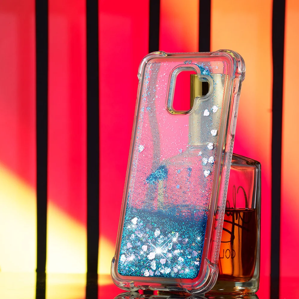 Мягкий силиконовый чехол-бампер для Samsung Galaxy A6 2018 блестящий чехол телефона с