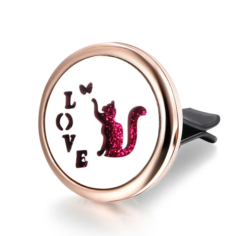 Автомобильный аромадиффузор Love Cat из нержавеющей стали освежитель воздуха с