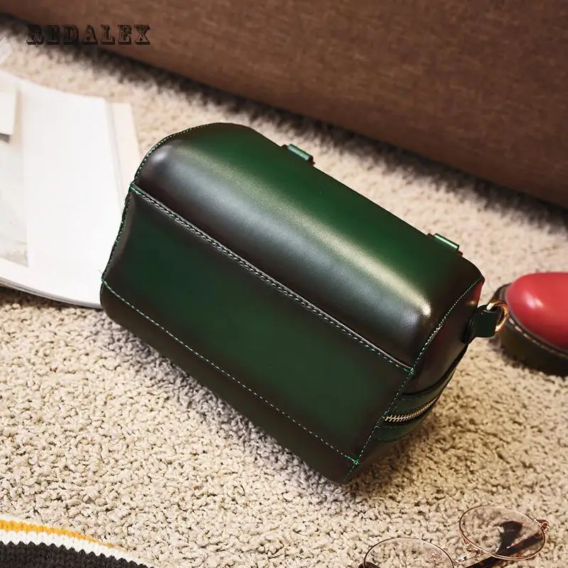 Новая мода Сумки универсальная сумка Бостон Твердые Ретро Портативный один