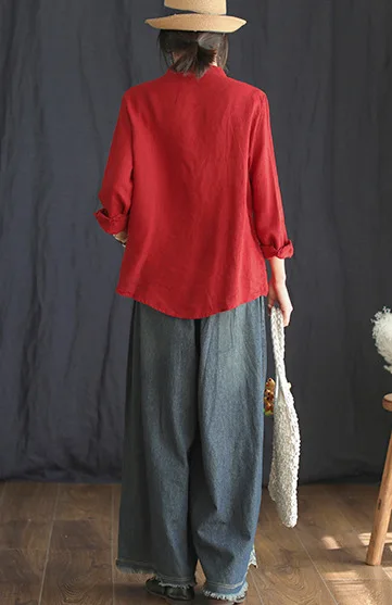 Женские свободные джинсы с карманами повседневные брюки эластичной талией и